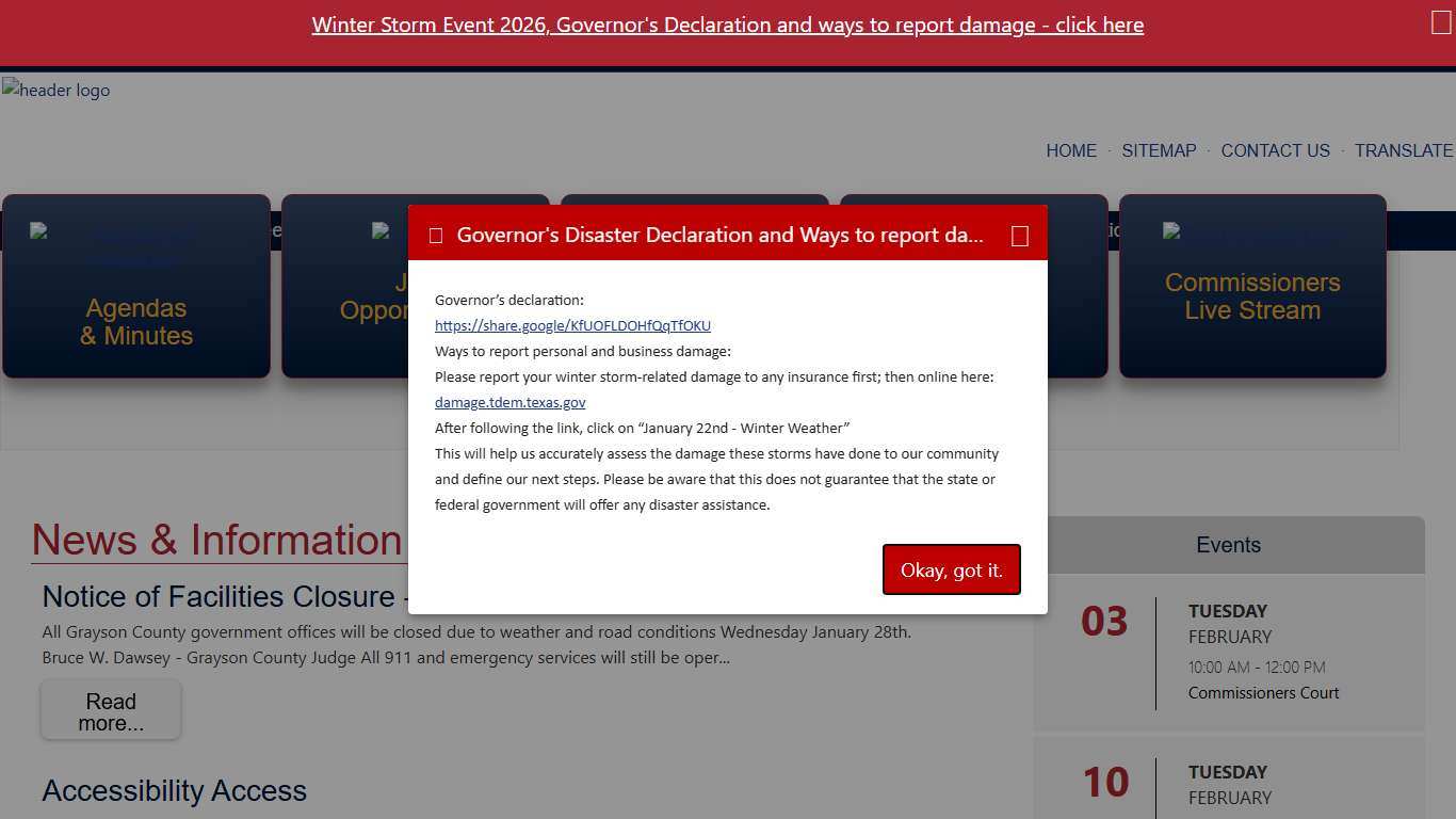Grayson County Texas Homepage
